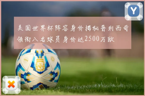 美国世界杯阵容身价揭秘普利西奇领衔八名球员身价达2500万欧